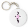 Breast Cancer Cross Key Chains