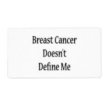 Breast Cancer Doesn't Define Me Custom Shipping Label