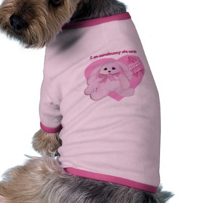 breast cancer dog doggie shirt by Animal_Junction