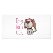 Breast Cancer Dogs Photo Cards