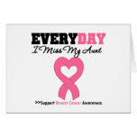 Breast Cancer-Everyday I Miss My Aunt Greeting Card