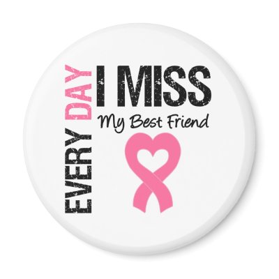 Breast Cancer Everyday I Miss My Best Friend by giftsforawareness