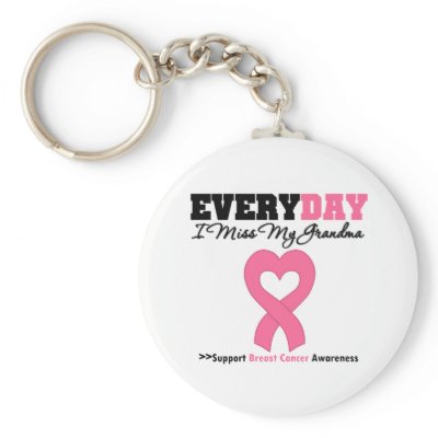 Breast Cancer-Everyday I Miss My Grandma Key Chains by shopforawareness