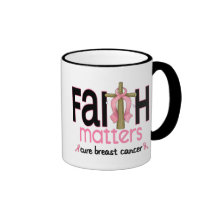 Breast Cancer Faith Matters Cross 1 Coffee Mug