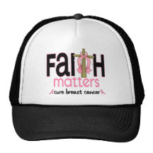 Breast Cancer Faith Matters Cross 1 Hat