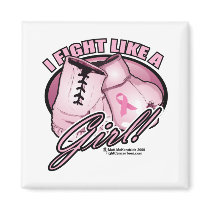 Breast Cancer Fight Like a Girl Magnets