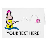 BREAST CANCER Fishing Card