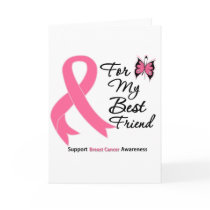 Breast Cancer For My Best Friend Greeting Card
