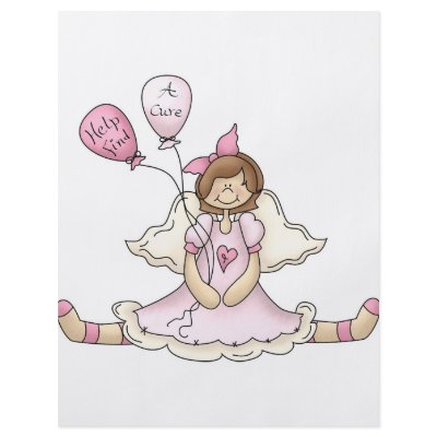 Breast Cancer girl with balloons Personalized Flyer by Ceyzpurplestang
