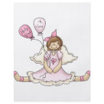 Breast Cancer girl with balloons flyers