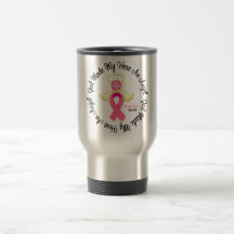 Breast Cancer God Made My Hero An Angel Coffee Mugs