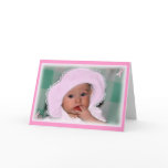 Breast Cancer Greeting Card - Baby in Pink Hat