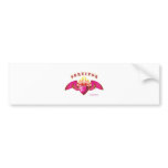 Breast Cancer Heart and Flame Bumper Stickers