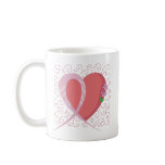 Breast Cancer Heart Customizable Mug