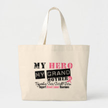 Breast Cancer HERO My Grandmother Bags