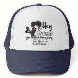 Breast Cancer Hey You Picked The Wrong Bitch hats