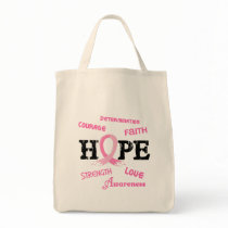 Breast Cancer HOPE 7.1 Canvas Bag