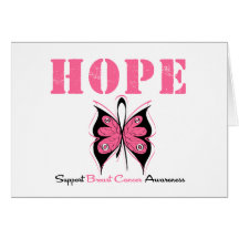 Breast Cancer Hope Butterfly Cards