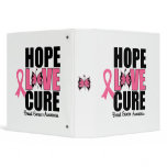 Breast Cancer Hope Love Cure Binder