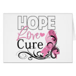 Breast Cancer Hope Love Cure Cards