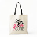Breast Cancer HOPE LOVE CURE Gifts bags