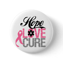 Breast Cancer HOPE LOVE CURE Gifts Pin
