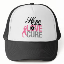 Breast Cancer HOPE LOVE CURE Gifts Mesh Hats