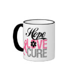 Breast Cancer HOPE LOVE CURE Gifts Mug