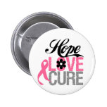 Breast Cancer HOPE LOVE CURE Gifts Pin