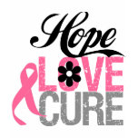 Breast Cancer HOPE LOVE CURE Gifts t-shirts
