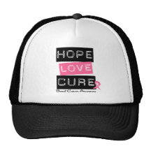 Breast Cancer Hope Love Cure Mesh Hat