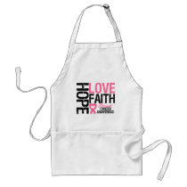 Breast Cancer Hope Love Faith Aprons