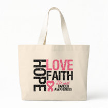 Breast Cancer Hope Love Faith Bags