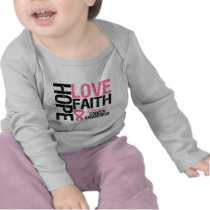Breast Cancer Hope Love Faith T Shirt