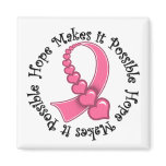 BREAST CANCER Hope Makes it  Possible Magnet