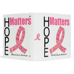 Breast Cancer Hope Matters Jewelled Ribbon Binder
