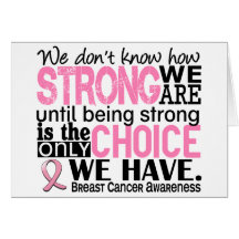 Breast Cancer How Strong We Are Greeting Cards