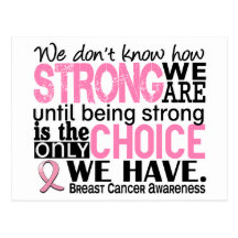 Breast Cancer How Strong We Are Post Card