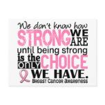 Breast Cancer How Strong We Are