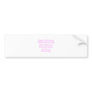 Breast Cancer Humor Bumper Sticker