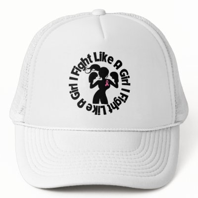 Breast Cancer I Fight Like A Girl Pose Trucker Hats by MissionWeCanDoIt