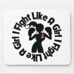 Breast Cancer I Fight Like A Girl Pose Mouse Pad