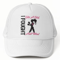 Breast Cancer I Fought Like A Girl and Won Trucker Hats
