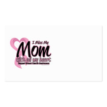 Breast Cancer I Miss My Mom Business Card Template