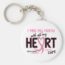 Breast Cancer I Miss My Nana Key Chain