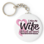 Breast Cancer I Miss My Wife Keychain