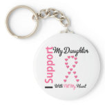 Breast Cancer I Support My Daughter Keychains