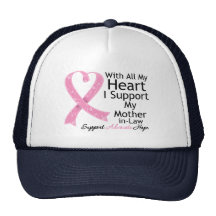 Breast Cancer I Support My Mother-in-Law Trucker Hats