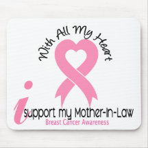 Breast Cancer I Support My Mother-In-Law Mousepad