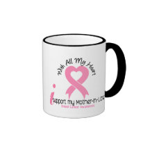 Breast Cancer I Support My Mother-In-Law Coffee Mugs